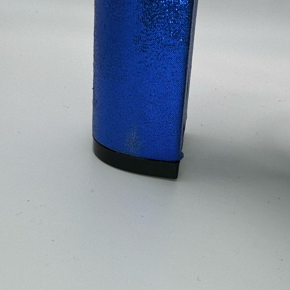 Michael Antonio Blue Metallic Block Heels 6 - Picture 9 of 14